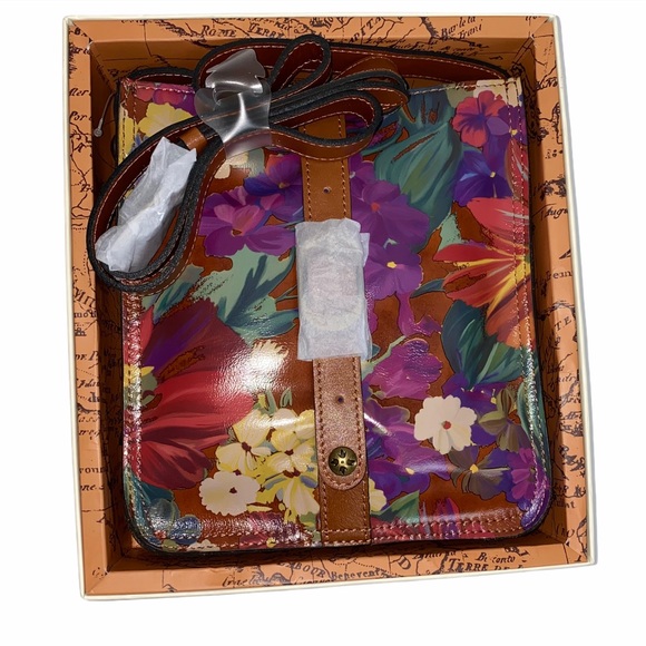 NWT Patricia Nash Floral Venezia Crossbody Bag - Picture 1 of 6